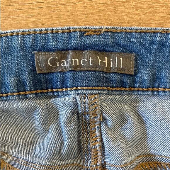 Garnet Hill Light Wash Mid Rise Skinny Jeans Size 26 Organic Cotton Stretch - Picture 5 of 11